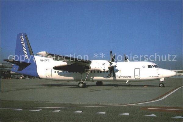 Flugzeuge Zivil KLM Cityhopper Fokker 50 P-KVC