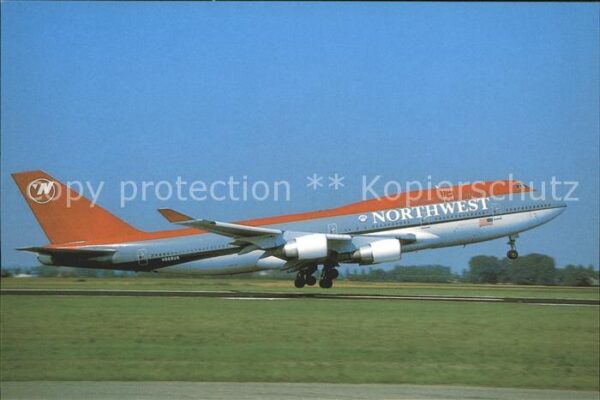Flugzeuge Zivil Northwest Airlines Boeing 747-451 N668U