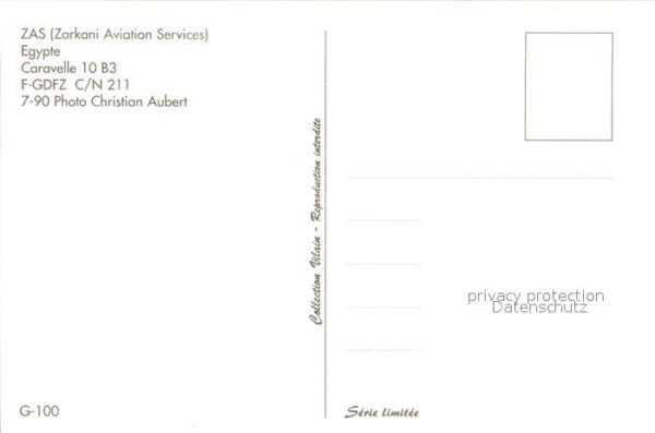 Flugzeuge Zivil ZAS Zarkani Aviation Services Egypte Ca – Bild 2