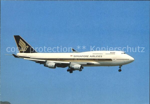 Flugzeuge Zivil Singapore Airlines Boeing 747-400 9V-SM