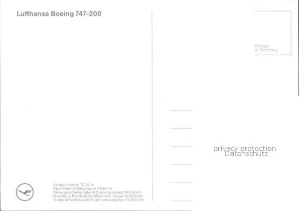 Lufthansa Boeing747-200 – Bild 2