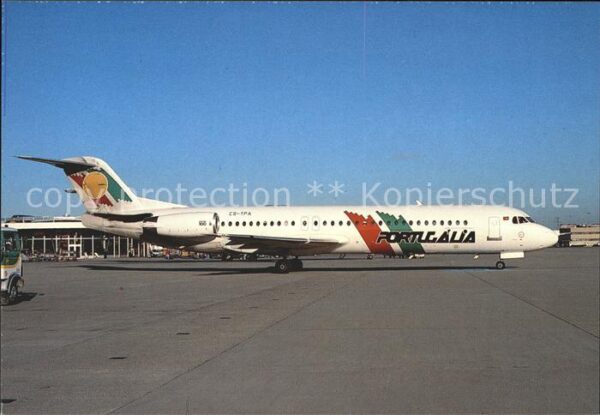 Flugzeuge Zivil Portugalia Fokker 100 CS-TPA