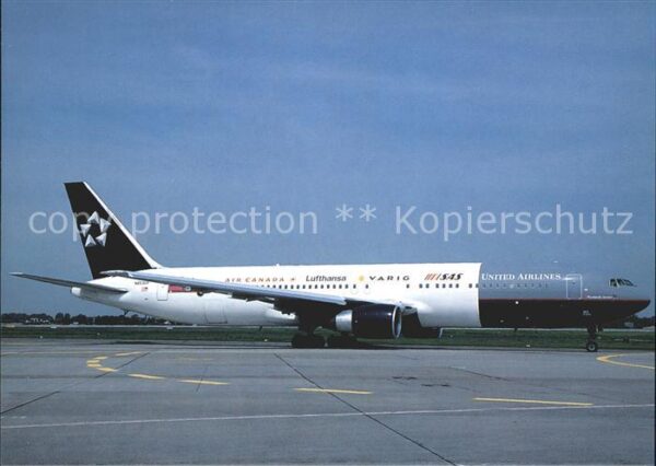 Flugzeuge Zivil United Airlines Star Aliance col. B-767