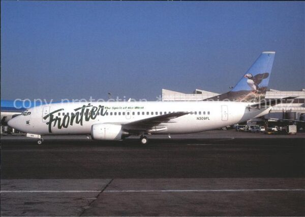 Flugzeuge Zivil Frontier Puffin bird col. B-737-300 N30