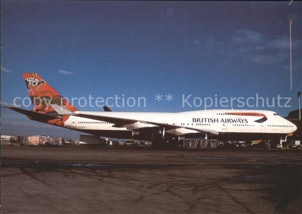 Flugzeuge Zivil British Airways Wunala Dreaming red col
