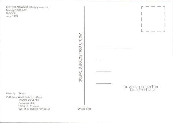 Flugzeuge Zivil British Airways Chelsey rose col. B-737 – Bild 2