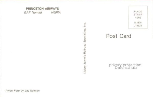 Flugzeuge Zivil Princeton Airways GAF Nomad N60PA – Bild 2