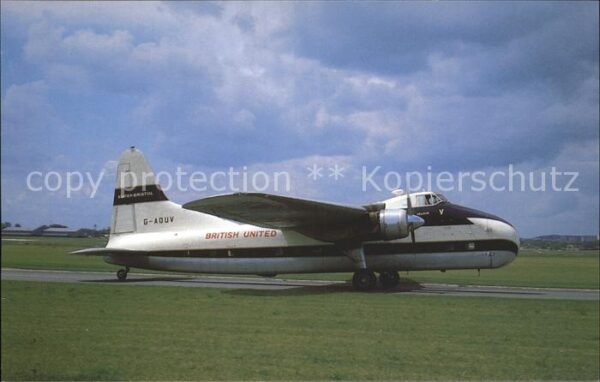 Flugzeuge Zivil British United Bristol 170 Mk 32 Freigh