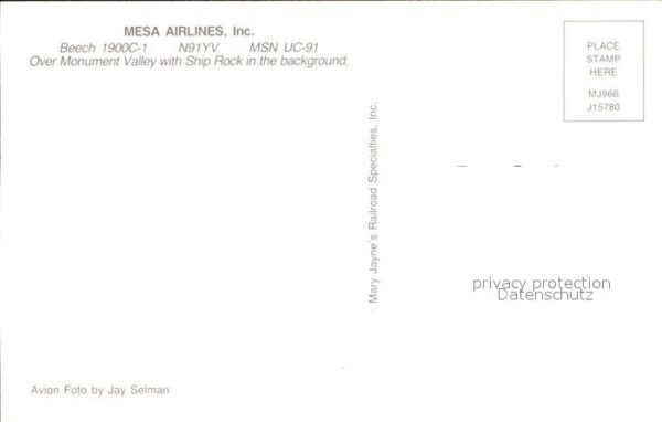 Flugzeuge Zivil MESA Airlin es Inc. Beech 1900C-1 N91YV – Bild 2