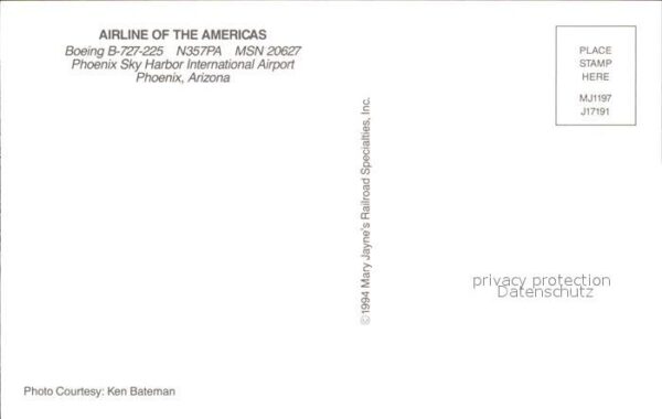 Flugzeuge Zivil Airline of The Americas Boeing B-727-22 – Bild 2