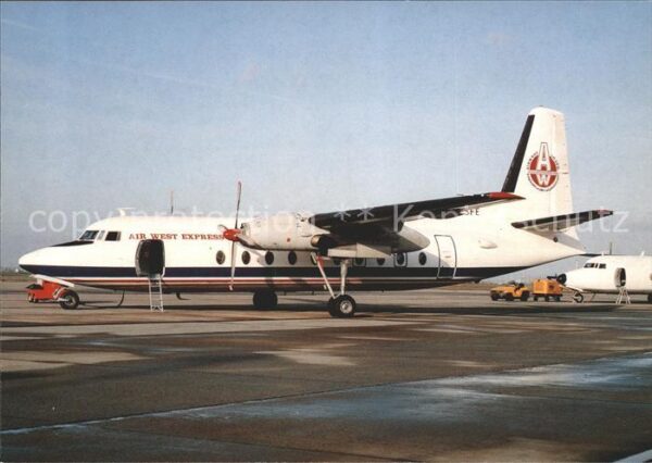 Flugzeuge Zivil Air West Express Fokker F27 Mk200 c/n 1