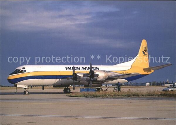 Flugzeuge Zivil Falcon Aviation Lockheed L-188CF Electr