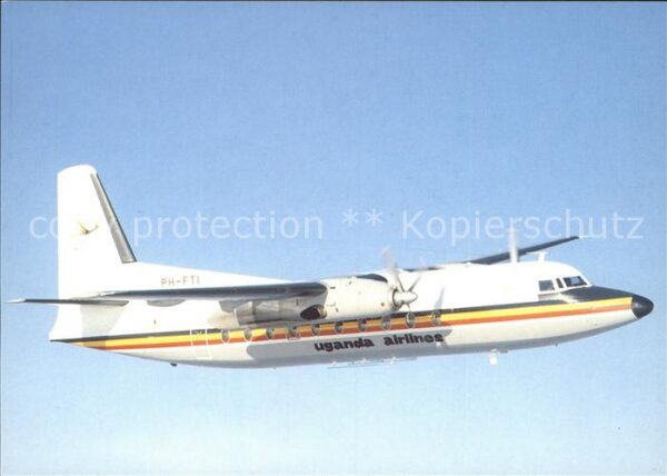 Flugzeuge Zivil Uganda Airlines Corp. Fokker F27 Mk600
