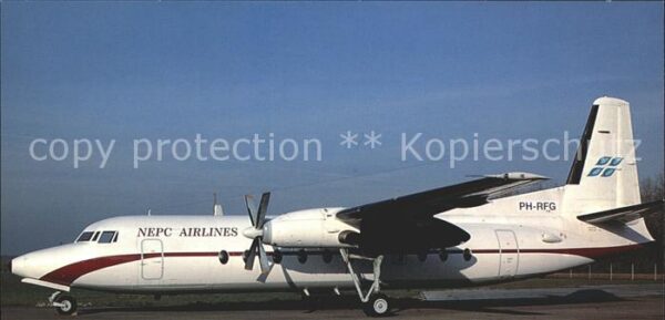 Flugzeuge Zivil Nepc Airlines Fokker F-27 Mk 500 PH-RFG