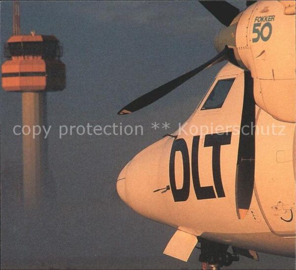 Flugzeuge Zivil DLT Fokker 50