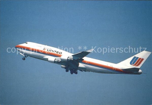 Flugzeuge Zivil United Airlines Boeing 747-400