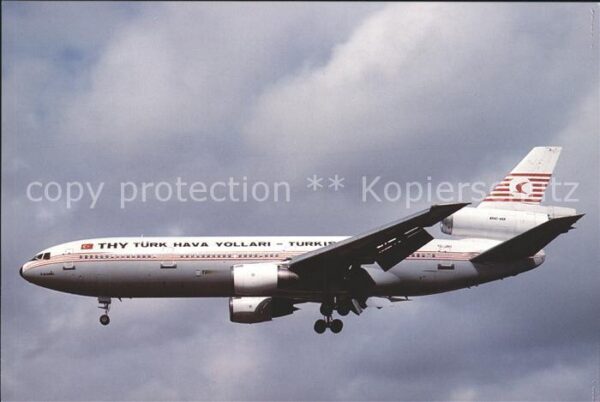 Flugzeuge Zivil THY Türk Hava Vollari Douglas DC-10 10