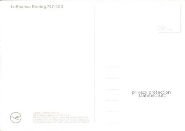 Lufthansa Boeing 747-400 – Bild 2