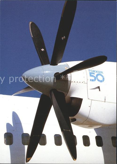 Flugzeuge Zivil DLT Fokker 50