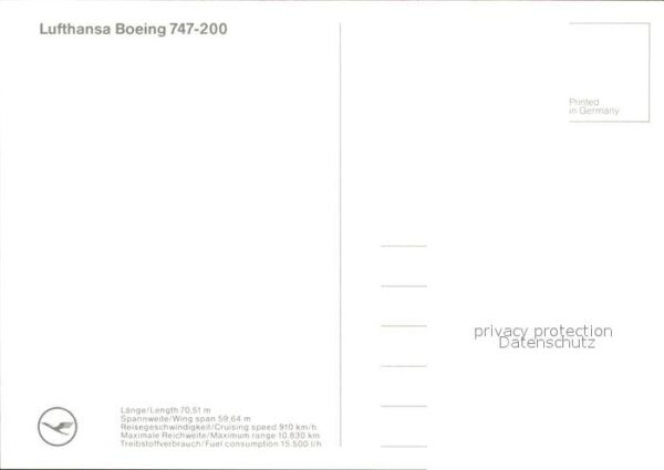 Lufthansa Boeing 747-200 – Bild 2
