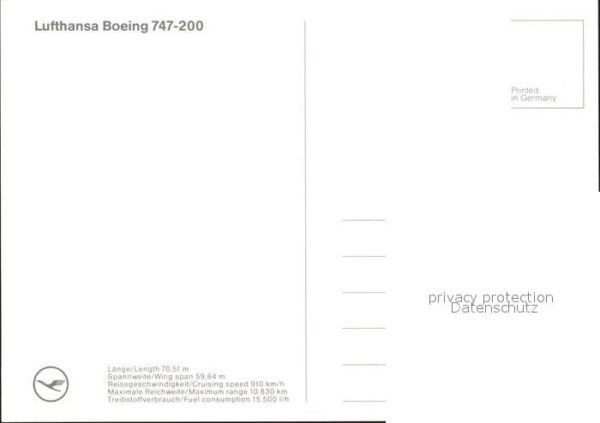 Lufthansa Boeing 747-200 – Bild 2