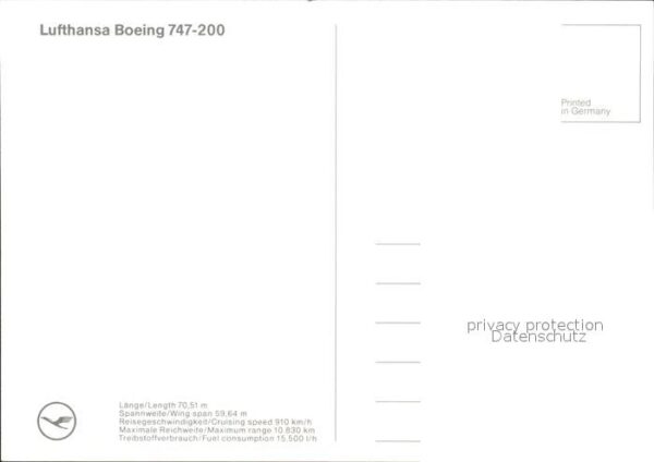 Lufthansa Boeing 747-200 – Bild 2