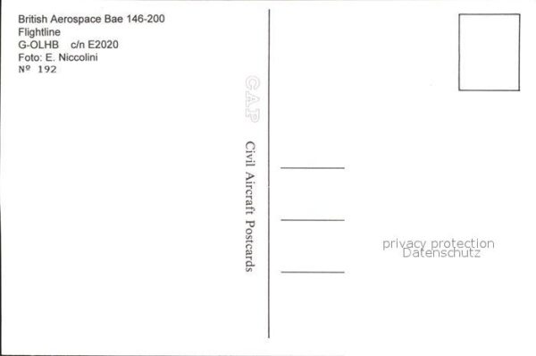 Flugzeuge Zivil British Aerospace BAE 146-200 Flightlin – Bild 2