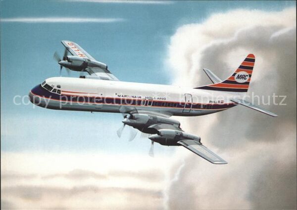 Flugzeuge Zivil Martinari Holland Lockheed L-188C Elect