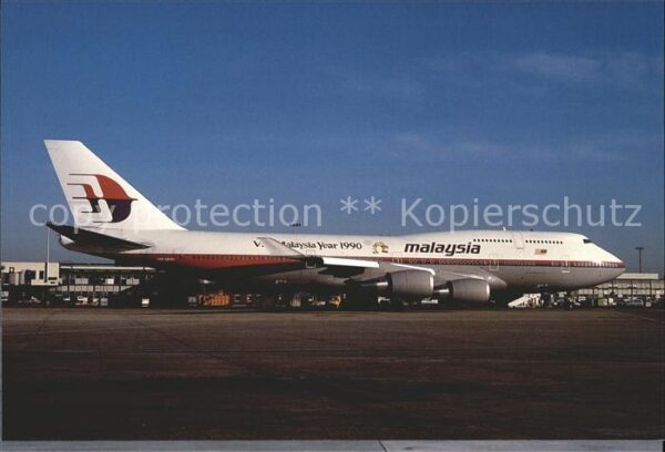 Flugzeuge Zivil Malaysia Year 1990 Boeing 747-438 VH-OJ