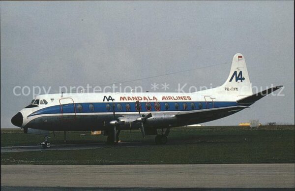 Flugzeuge Zivil Mandala Airlines Viscount 838 PK-RVN c/