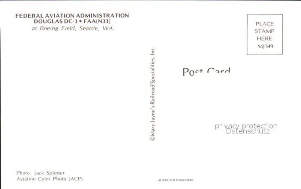 Flugzeuge Zivil Federal Aviation Administration Douglas – Bild 2