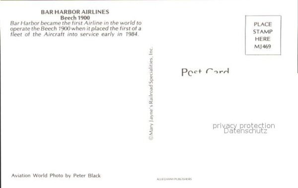 Flugzeuge Zivil Bar Harbor Airlines Beech 1900 – Bild 2