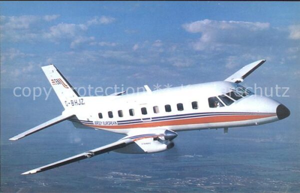 Flugzeuge Zivil Jersey European  EMB-110 Bandeirante G-