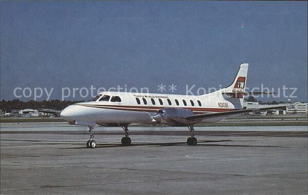 Flugzeuge Zivil TWE Trans World Express Fairchild Swear