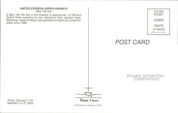 Flugzeuge Zivil Delta United Express Aspen Airways BAe – Bild 2