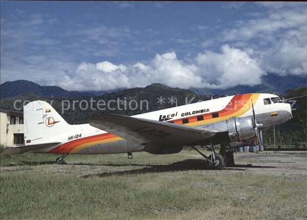 Flugzeuge Zivil Lacol Colombia DC-3 D-47DL HK-124 c/n 4