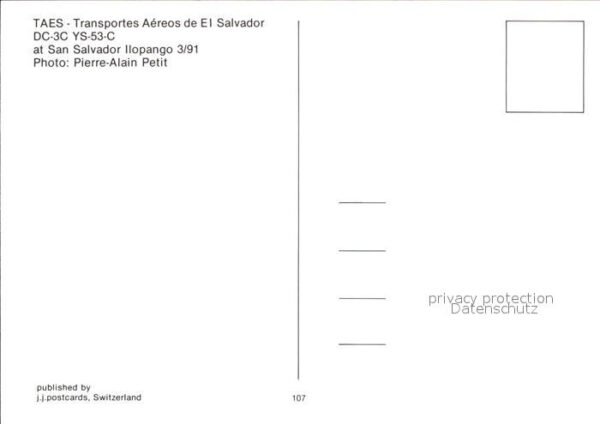 Flugzeuge Zivil TAES Transportes Aereos de El Salvador – Bild 2