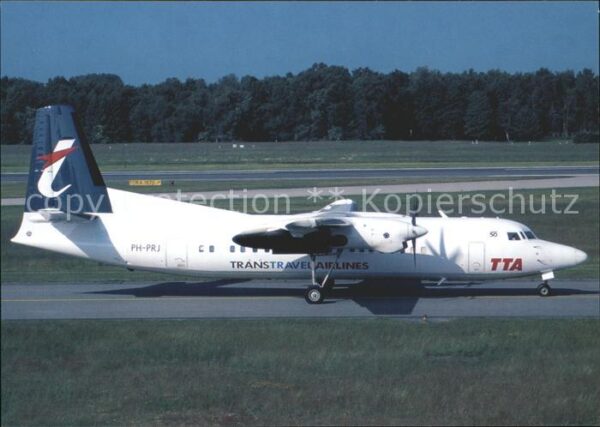 Flugzeuge Zivil Trans Travel Airlines Fokker 50 PH-PRJ