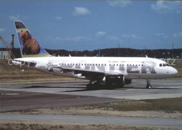 Flugzeuge Zivil Frontier Airlines Grizzly on Tail A318-