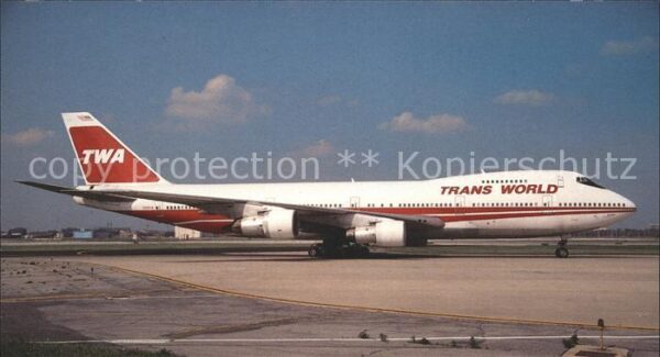 Flugzeuge Zivil Trans World Airlines Boeing 747-284B N3