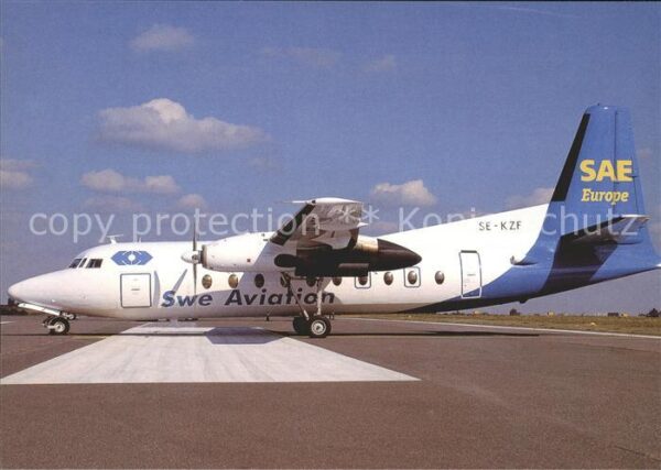 Flugzeuge Zivil SWE Aviation F-27-100 SE-KZF c/n 10266