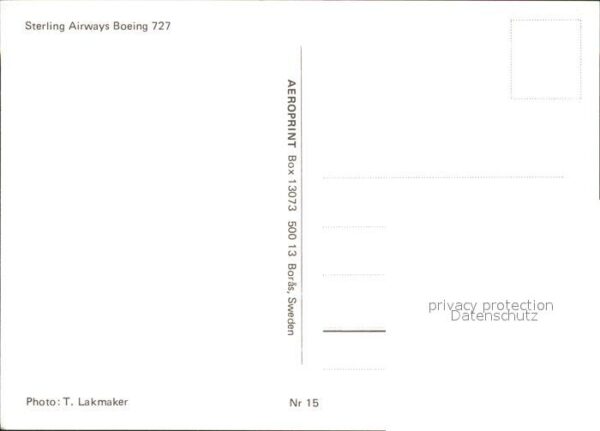 Flugzeuge Zivil Sterling Airways Boeing 727 – Bild 2