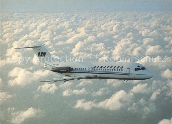 Flugzeuge Zivil Linjeflyg Fokker F28-4000