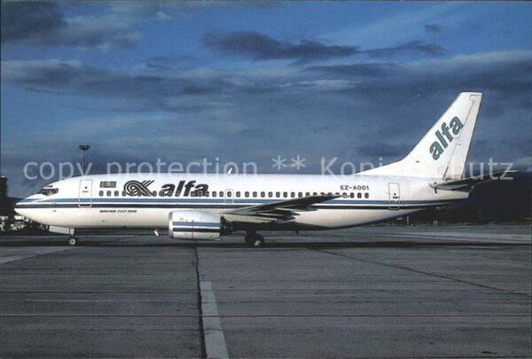Flugzeuge Zivil Alfa Hava Yollari B737-341 EZ-A001 cn 2
