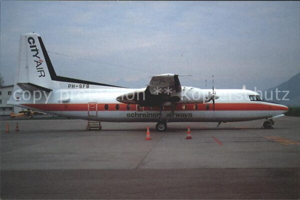 Flugzeuge Zivil City Air Schreiner Airways Fokker F27-4