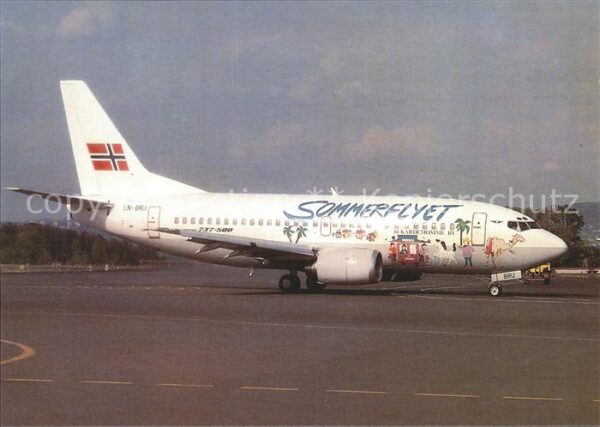 Flugzeuge Zivil Sommerflyet B737-5Q5 LN-BRU c/n 25790/2