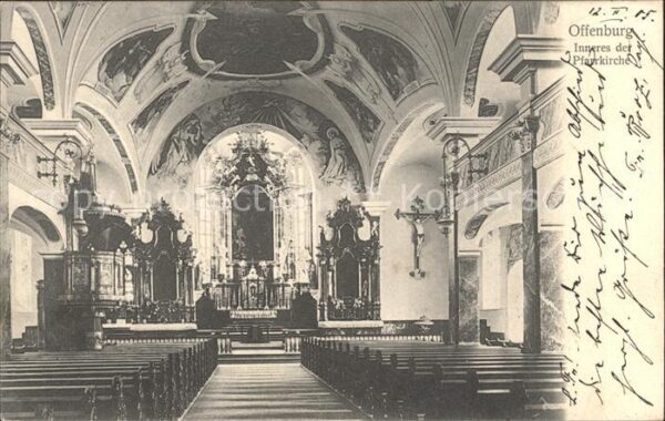 Offenburg Inneres der Pfarrkirche