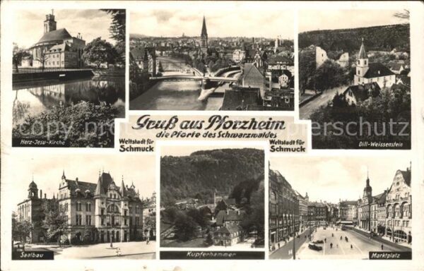 Pforzheim Kirche Dill Weissenstein Marktplatz Kup