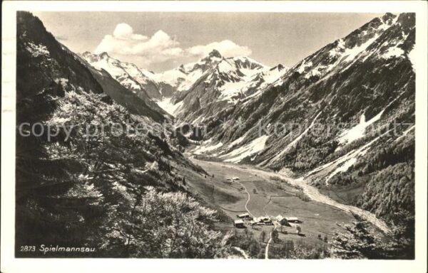 Spielmannsau Blick ins Tal Alpenpanorama