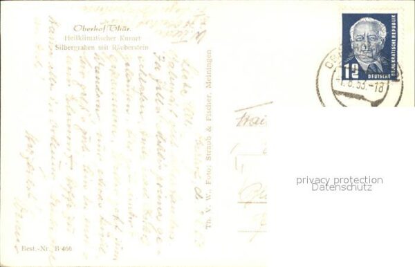 Oberhof Thueringen Silbergraben mit Räuberstein Heilklimat – Bild 2
